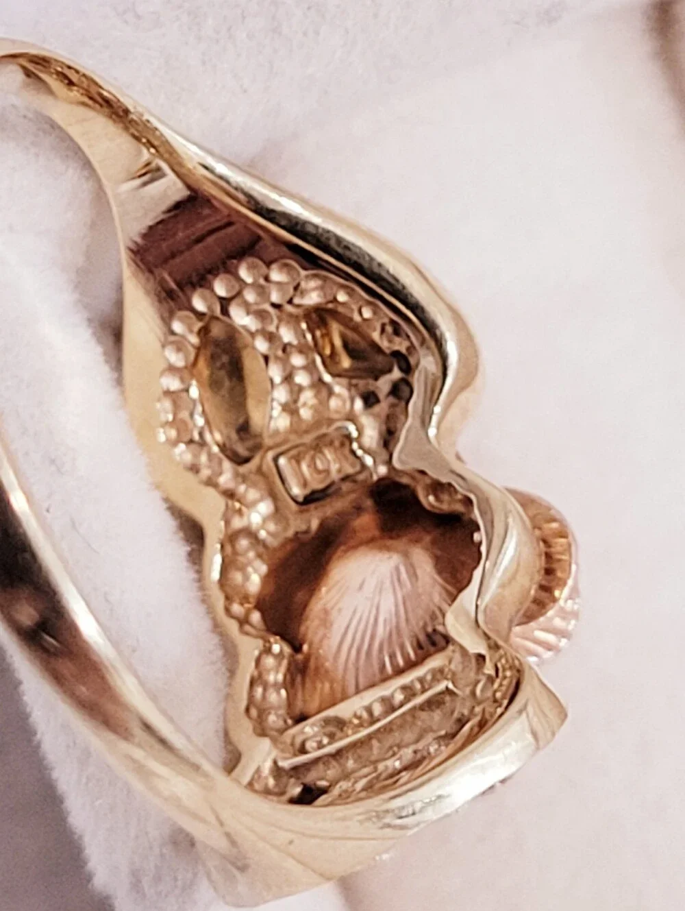 10k Solid Gold Tri Color Rose Ring